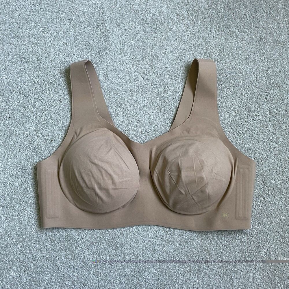 Honeylove SoftForm Bra Wireless Supportive Comfort Nude Tan Women's Size 40 C/D